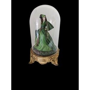 Scarlett's Deception Gone with The Wind 1993 Turner Figurine in Glass Dome NIB